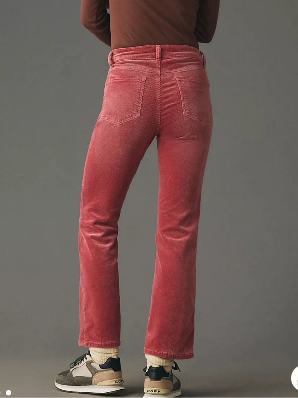 Pilcro The Yaya Mid Rise Corduroy Crop Flare Jeans - Picture 4 of 13